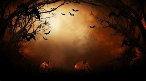 Spooky Halloween background. Illustration AI Generative 24262657 Stock ...