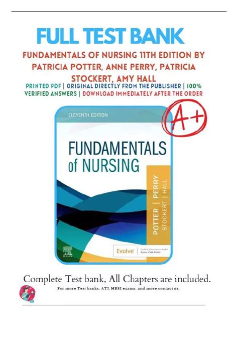 Test Bank for Fundamentals of Nursing 11th Edition Potter Perry (2023/ ...