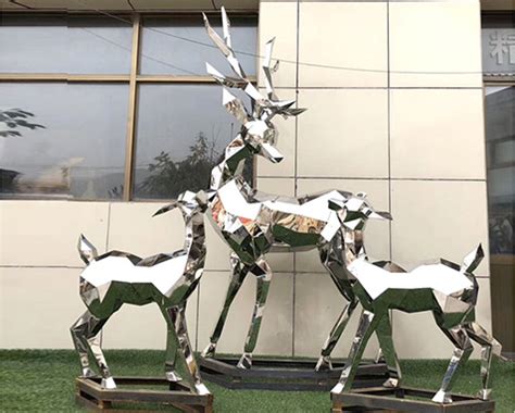 不锈钢动物景观雕塑定制_不锈钢雕塑 - 深圳市巧工坊工艺饰品有限公司