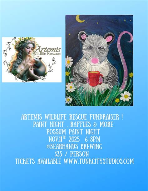 Possum Paint Night , Bear Hands Brewing Company, Putnam, 11 November ...