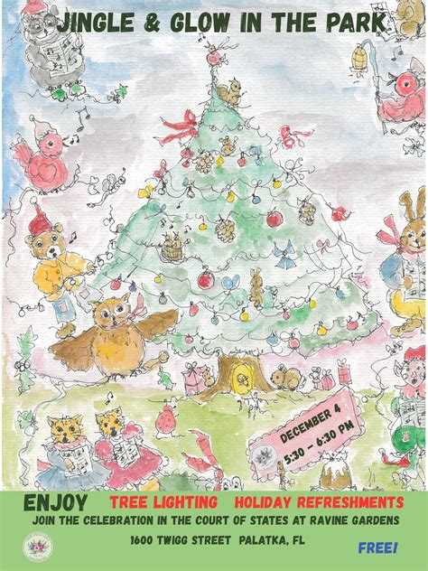 Christmas Tree Lighting at Ravine Gardens at Sunset, 1600 Twigg St ...