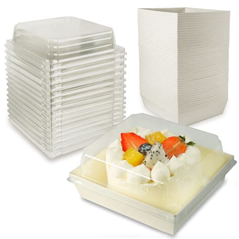 Buy Ruizheng Homeasy 50 pcs Paper Charcuterie Boxes with Clear Lids, 5 ...