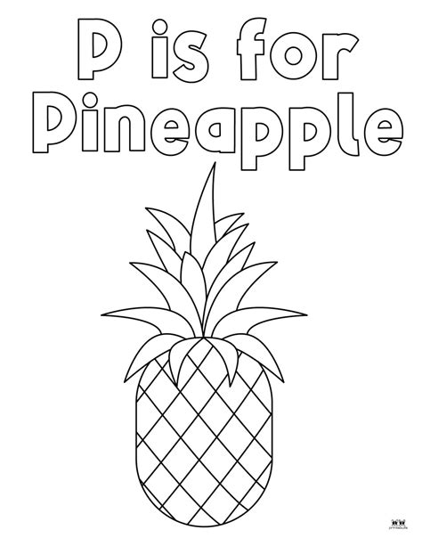 Pineapple Coloring Pages - 25 FREE Pages | Printabulls
