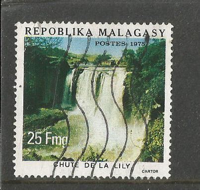 Stamps on Lily Waterfalls – Malagasy 1975. – Stamp Digest