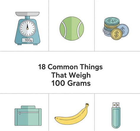18 Common Things That Weigh 100 Grams - Measured Inches
