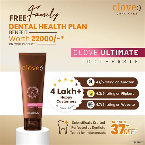 Clove Ultimate Anti-Cavity Teeth Whitening Toothpaste