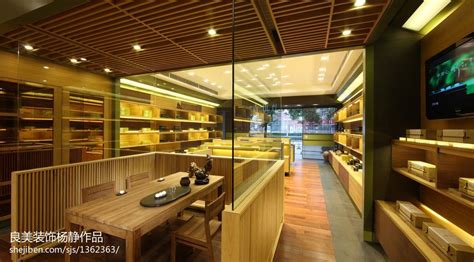 茶叶店设计（湖南国获黑茶专卖店）|空间|室内设计|艺窝设计 - 原创作品 - 站酷 (ZCOOL)