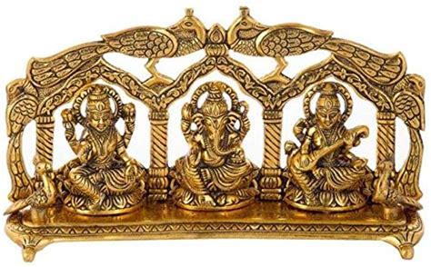 Buy Sankalan Art Gallery Ganesh, Laxmi, Saraswati for Dewali Pooja, 7 ...