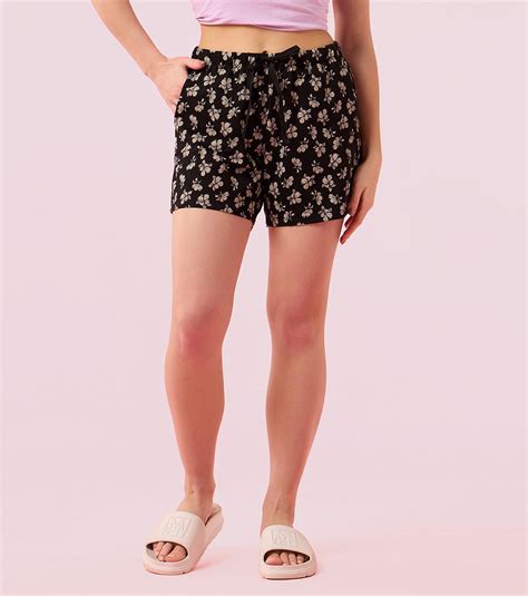 Enamor Drawstring Mid Thigh Length Mid Rise Basic Shorts - Relaxed Fit