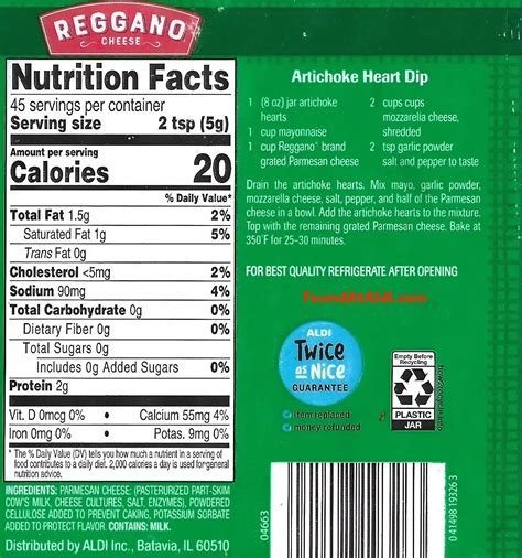 Reggano Parmesan Cheese