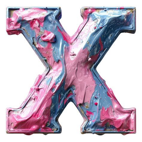 Letter x liquid font gel alphabet capital character isolated on white ...