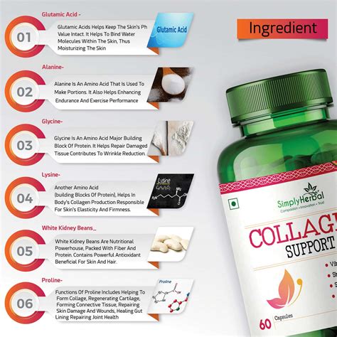 Buy SIMPLY HERBAL COLLAGEN SUPPLEMENT TABLETS WITH VITAMIN C - 60 ...