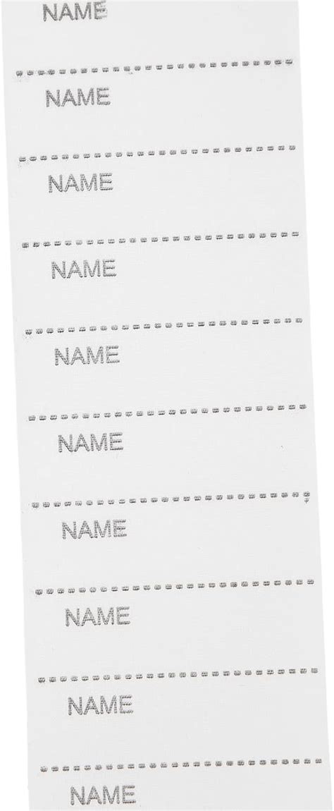 Buy BigKing Name Labels, White Name Tags for Clothes, Writable Iron on ...