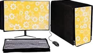 GUTSAV SALES 27 In Computer Monitor Cover 3 in 1 DustProof Printed ...