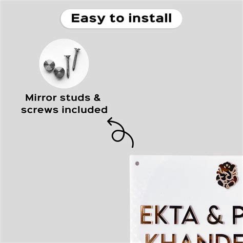 Buy Hindi / Marathi Personalised Acrylic Classy Name Plate Online On Zwende