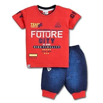 Mars Infiniti Red Color t Shirt Jeans set for 12 to 18 months kids ...