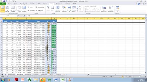 Optimizing Facade Elements with Spread Sheet Model