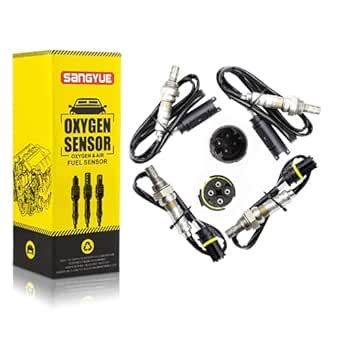 Sangyue Upstream+Downstream Oxygen Sensors 1 & 2 for BMW E46 E39 E53 ...