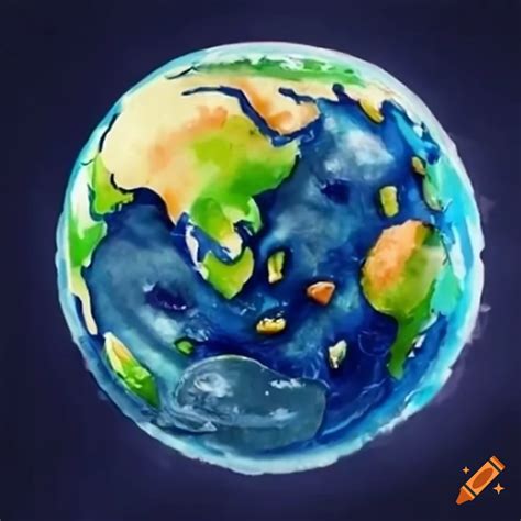 Earth having a nightmare of suffocation by plastic and polythene on Craiyon