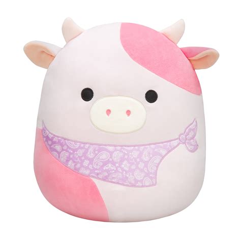 Buy Squishmallows Original 14-Inch Reshma Light Pink Cow with Purple ...