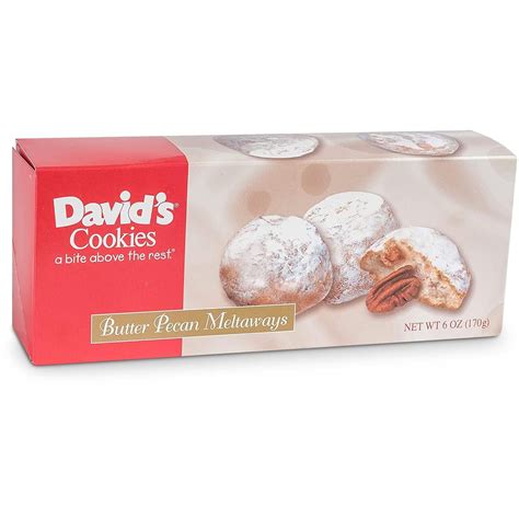 David's Cookies Gourmet Butter Pecan Meltaway Singles - Gourmet Cookie ...
