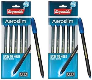 Reynolds AEROSLIM BP 5 CT POUCH - BLUE | Ball Point Pen Set With ...