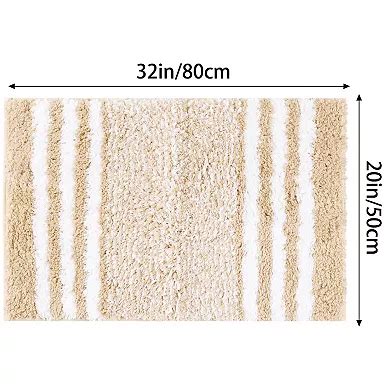 Bathroom Mat Extra Soft Absorbent Non Slip Microfiber Bath Rugs Floor ...