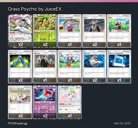 Grass Psychic by JuiceEX - Pokémon TCG Pocket