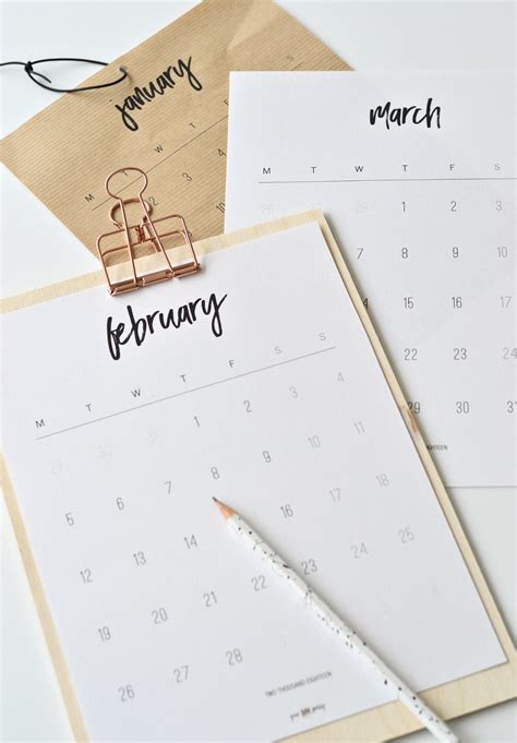 Free printable February 2018 calendar - DIY home decor - Your DIY Family