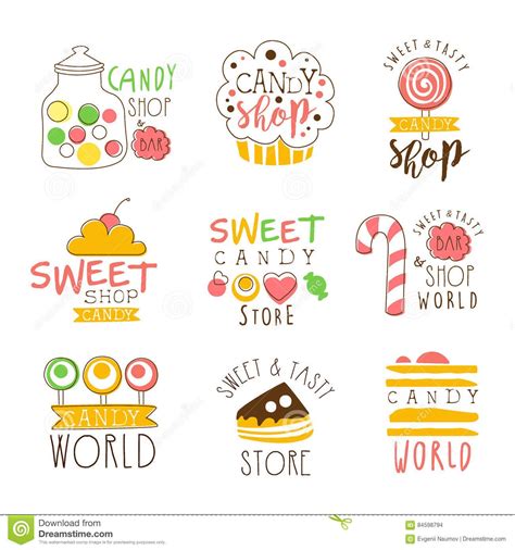 Candy Shop Labels 的图像结果