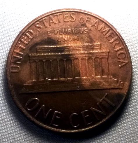 1981 D Penny 3.1 gr copper zinc swirl peace sign.. ever seen this ...