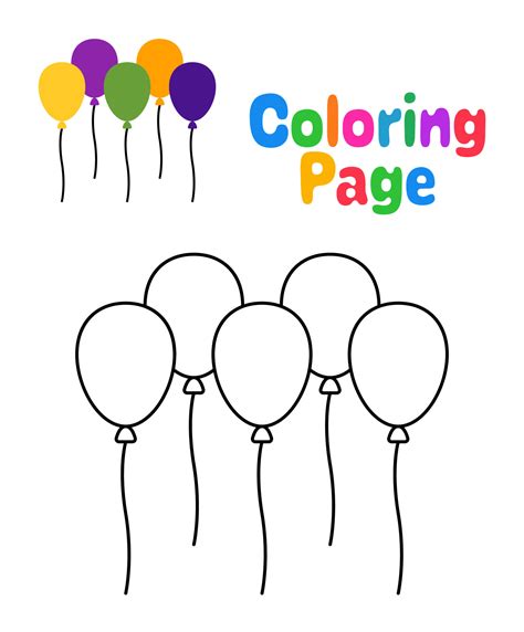 Balloon Coloring Pages