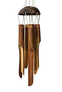 Generic Bamboo Wind Chimes with Sound (Brown) : Amazon.in: Home & Kitchen