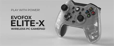 EvoFox Elite X Wireless Gamepad for PC with Dual Vibration Motors, 2 ...