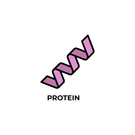protein vector icon. Colorful flat design vector illustration. Vector ...