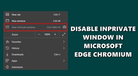 Image result for Disable InPrivate Browsing Edge
