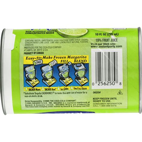 bacardi frozen margarita mix