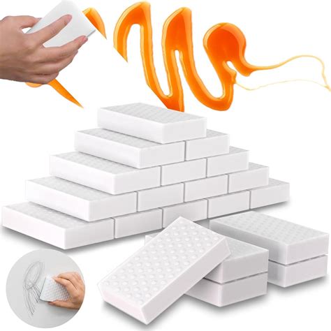 Magic Sponge Eraser,16Pcs 2X Extra Durable Melamine Sponge Foam, All ...