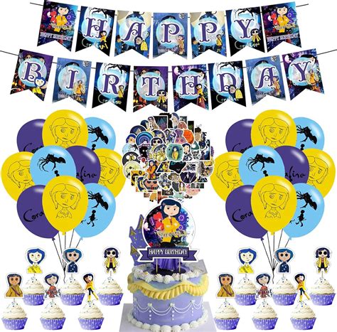 UINKI Coraline Birthday Party Supplies - Balloons, Banner, India | Ubuy