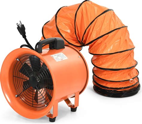 VEVOR 12 Inch Utility Blower Fan, 2 Speed 2894 CFM Heavy Duty Cylinder ...