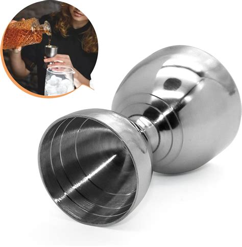 Amazon.com: 4 Pcs Double Cocktail Jigger 2 Size Stainless Steel Japanese Style Bar Measuring ...