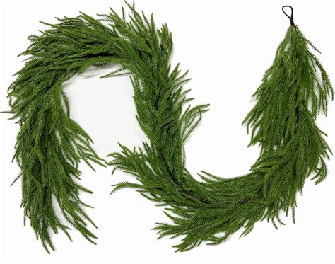 Amazon.com: 9ft Handmade Christmas Garland,Artificial Cypress Cedar ...