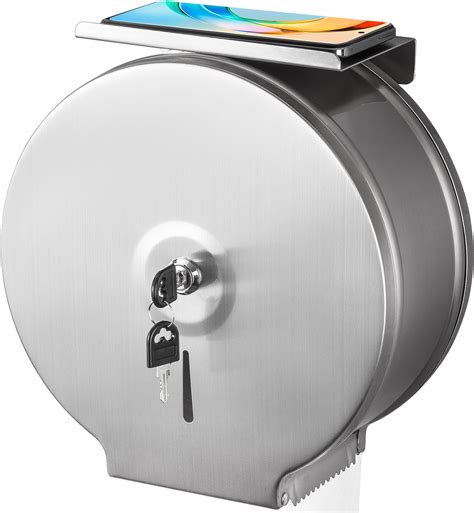 Amazon.com: Mifoci 2 Pcs Commercial Toilet Paper Dispenser with Shelf ...