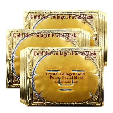 Adofect 15 Pack 24k Gold Collagen Facial Patches Crystal Collagen ...