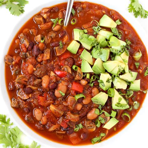 Mushroom Chili (Easy + Vegan!) - The Garden Grazer