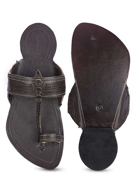 Original Brown Men Kolhapuri Chappal - Authentic Leather Comfort