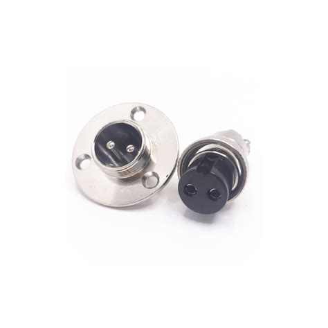 Probots 2 Pin GX16 Male Female Panel Mount Female Aviation Connector ...