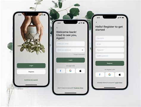 Plant Care App Login :: Behance