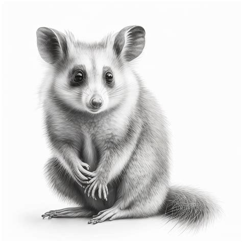 Premium Photo | Pencil sketch drawing brushtail possum animal AI Generated