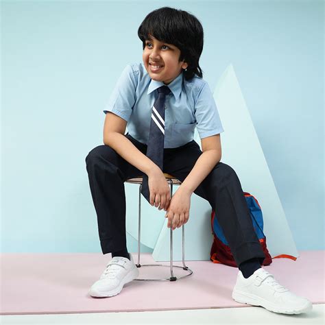 Buy Leap7x White Velcro Uniform School Shoes For Kids SCHLPRO-3 By Liberty